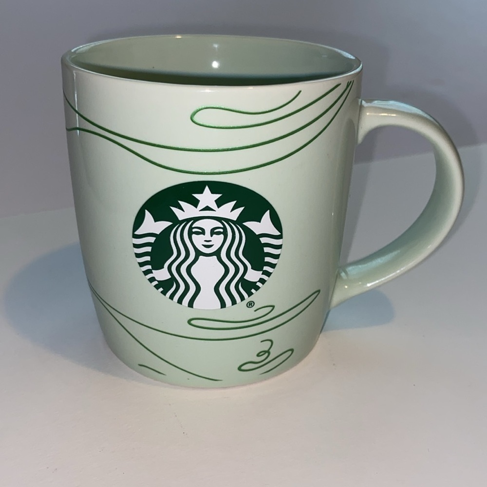 Starbucks swirl coffee cup 2020 mint green logo 12 ounces